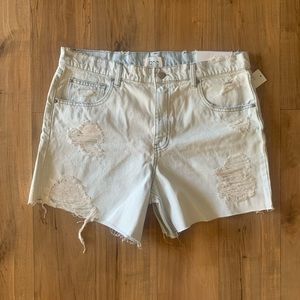 BDG Dropped Rise Distressed Denim Short